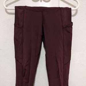 Lululemon Fast and Free High Rise *Crop (Cassis)